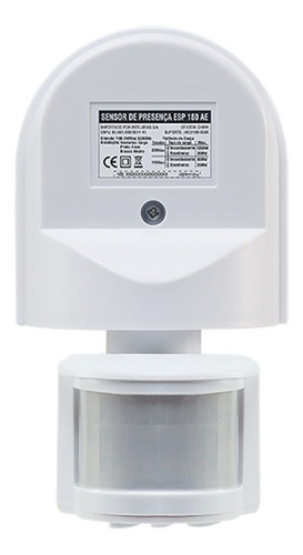 Sensor Presença Iluminação Semiaberto Intelbras Esp 180 Ae