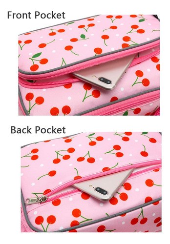 Bolsa Lanchera Flowfly/cereza