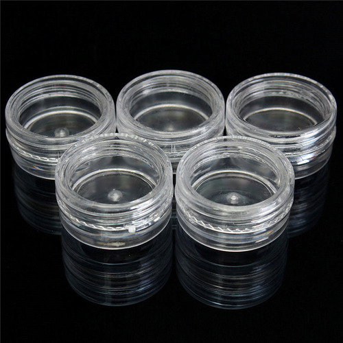 50pcs Clear Plastic Empty Cosmetic Sample Containers Jars Po