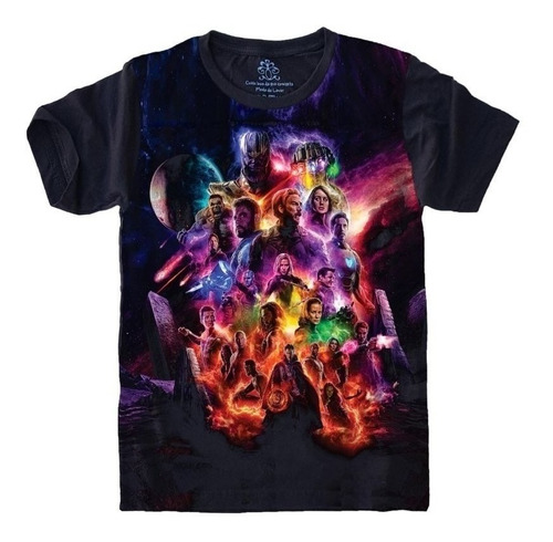 Camiseta Geek Plus Size Vingadores Avengers Marvel Mod.4