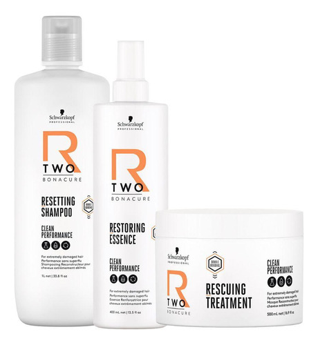 Schwarzkopf R-two Shampoo 1l Másc. 500ml Essência 400ml