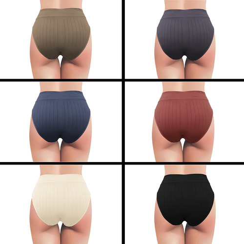 Pantaleta Calzón Resaque Mujer Suave Microfibra 12 Piezas