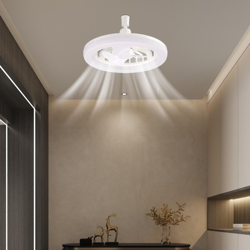 Ventilador De Techo Moderno Con Luces E27 30w 3 Estilo A