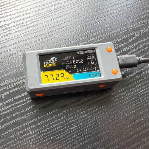 Lotería Bitcoin Nerd Miner V2.0 T-display-s3 Btc Crypto Solo
