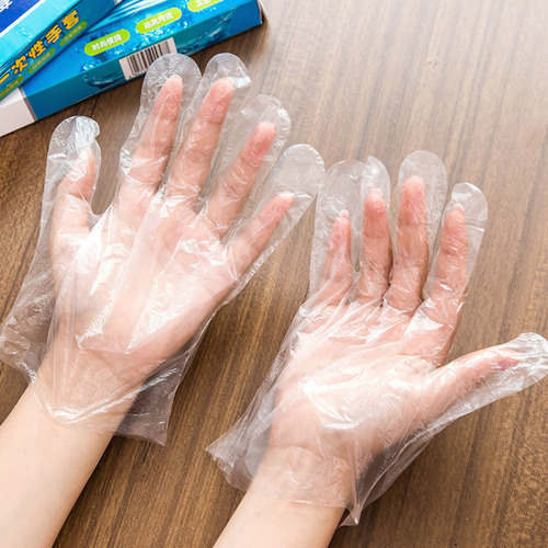 100 Unidades/caja De Guantes Desechables Multifunción Transp