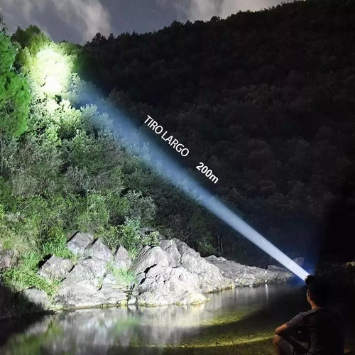1 Potente Lámpara Recargable De Caza Para Mineros