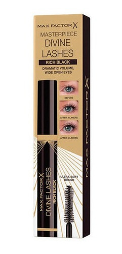 Imagen 3 de 5 de Mascara De Pestañas Max Factor Divine Lashes Masterpiece