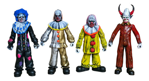 4 Figuras Juguete Clasicos Payasos Web Var8