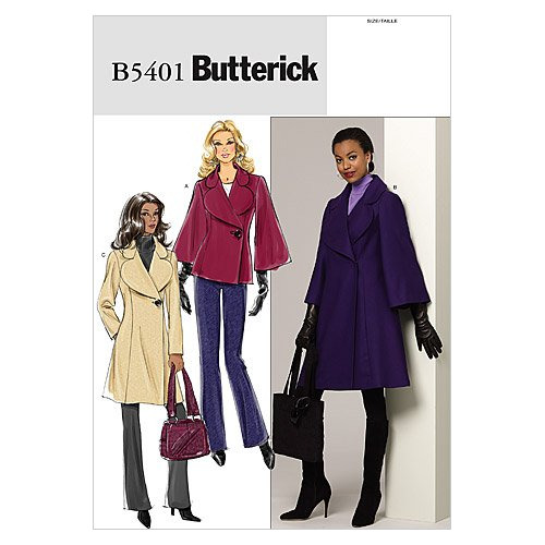 Butterick Patterns Mujer Coat Tamaño Bb