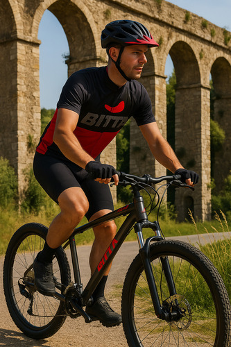 Bicicleta Bitta Vulcano Rodado 29 Mtb Aluminio 6061 Hidroformado Cableado Interno Shimano 21 Velocidades Suspensión Con Bloqueo Frenos A Disco Talle M Color Nero Satinato Con Cubiertas Maxxis