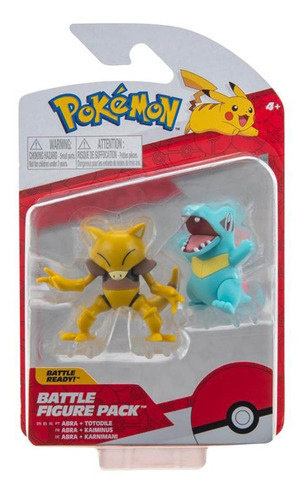 Pokémon Figuras De Ação De 4cm - Abra E Totodile - Sunny