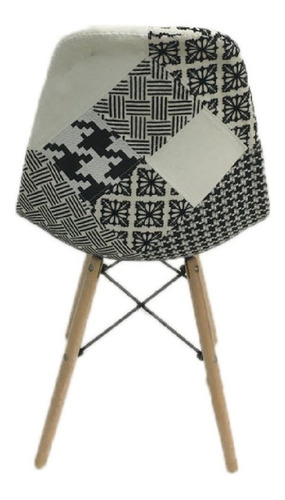 Imagen 5 de 5 de Silla Eames Tapizada Patchwork Square