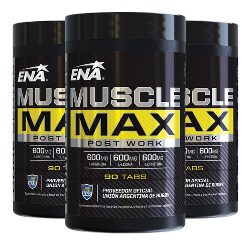 3 Muscle Max Ena Sport Desarrollador De Músculos 