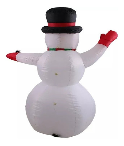Inflable Navideño 1.80 Mts Muñeco De Nieve