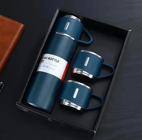 Set Termo con Tazas para Café o Té - Conservación Térmica 12 Horas