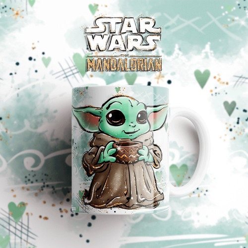 Tazas Plastica Baby Yoda / Mandalorian - Star Wars