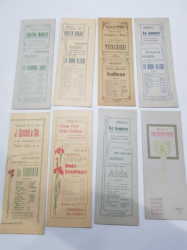 Imagen 4 de 7 de Antiguas Publicidades Teatro Colon 1900 Arg Ópera Mag 58501
