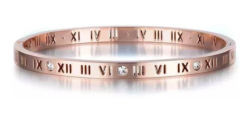 Pulsera Numeros Romanos Mujer Joyas Moda Acero Inoxidable