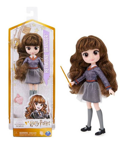Muñeca Hermione Granger 20 Cm Articulada Incluye Varita