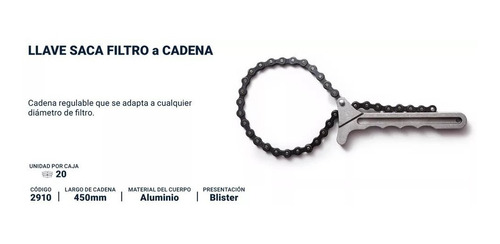 Llave Sacafiltro De Aceite A Cadera Saca Filtro Bremen® 2910