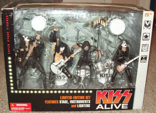 Kiss Alive Set Box Mcfarlane Figuras Kiss
