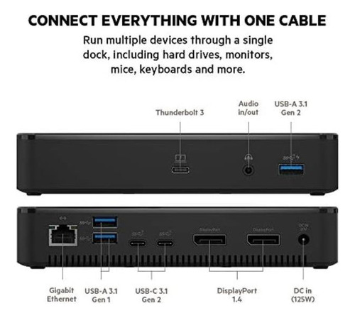 Cable Thunderbolt 3 Dock Plus Thunderbolt 3 Usb-c De De Belk