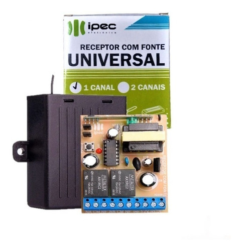 Receptor Universal 433mhz 1 E 2 Canais Com Fonte 2a