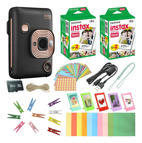 Fujifilm Instax Mini Liplay Cámara Instantánea Híbrida Negro