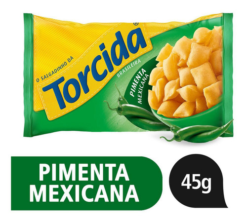 Salgadinho De Trigo Pimenta Mexicana Pacote 45g Torcida Jr.