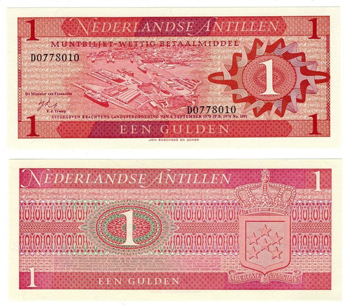 Antillas Holandesas - Billete 1 Gulden 1970 - Unc