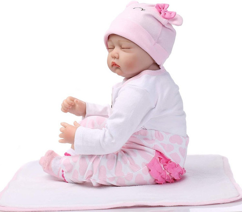 Bebé Reborn Muñeca Real Suave Cuerpo Pesado Vinilo, Silicona