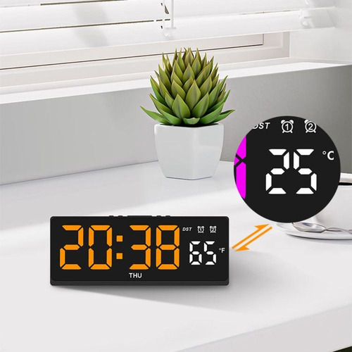 Reloj De Pared Electrónico Con Pantalla De Pared, Reloj De M