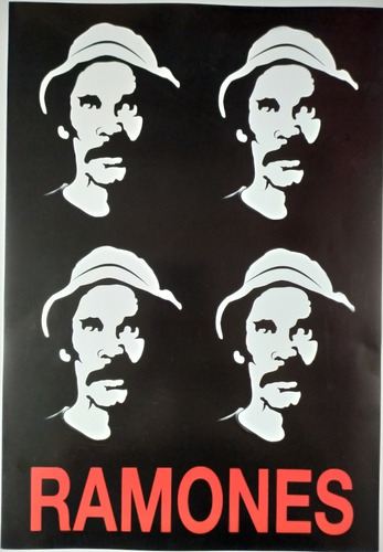 Poster Lamina Ramon Ramones Decorativo Vintage Laser Rock