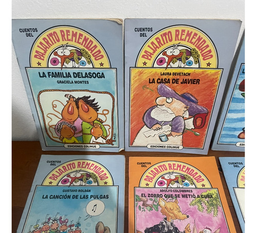 Lote 6 Libros Cuentos Pajarito Remendado Montes Roldan (Usado)