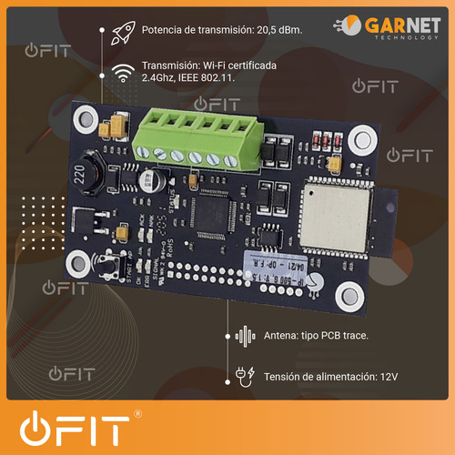 Imagen 3 de 10 de Módulo De Comunicación Wifi Ip-500 Garnet Alarmas