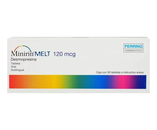 Minirin Melt 120mcg  Con 30 Tabletas Desmopresina