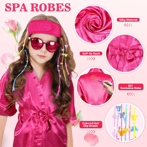 30 Piezas De Suministros De Fiesta De Spa Para Niñasbatas De