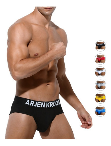 Briefs Para Hombre Algodón 6 Piezas Calzoncillos Arjen Kroos