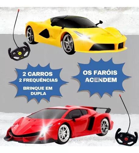 Carro Controle Remoto Batalha Veloz – 2 carros – DM Toys