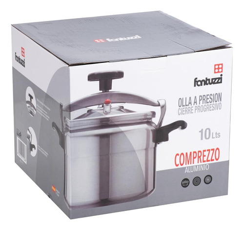 Olla A Presión 10 Litros Aluminio Fantuzzi