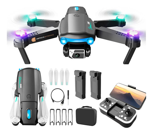 Mini Drones Com Câmera Hd Lâmina De Vento Brinquedo Leve