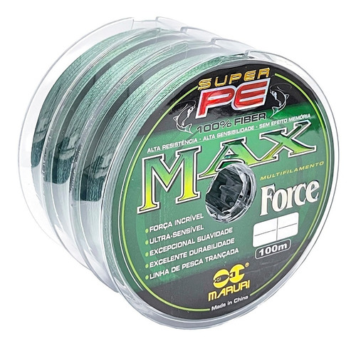 Imagem 1 de 5 de 300m Linha Multifilamento Maruri Max Force 0.14mm