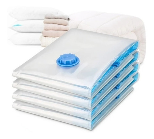 Imagen 2 de 5 de Pack X12 Bolsas Empacar Ropa Frazada Al Vacio Ahorra Espacio