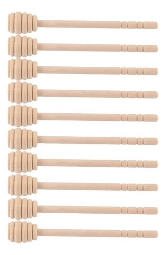 Set 24 Cucharas Madera Para Miel Agitador Bambú Abeja
