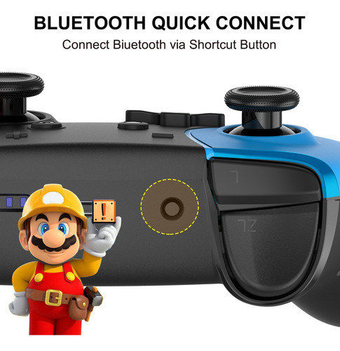Para Gamepads Inalámbricos De Nintendo Switch Y Pc