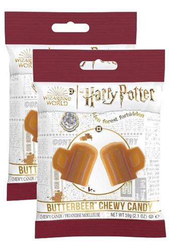 2 Bala Harry Potter Butter Bear Chewy Candy Jelly Belly 59g