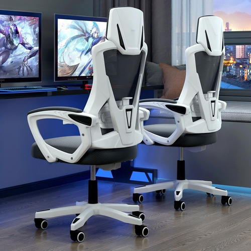 Silla de escritorio Weyon 6-OC818 ergonómica color negro/blanco