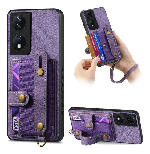 Funda For Honor X7b A Prueba De Golpes Cartera Correa