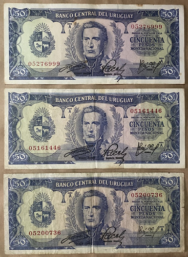 Billete Uruguay 50 Pesos 1967, 6a4 Rotondaro, Bu05