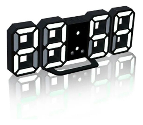 Reloj De Pared Digital Led 3d Con Despertador Con Control Re